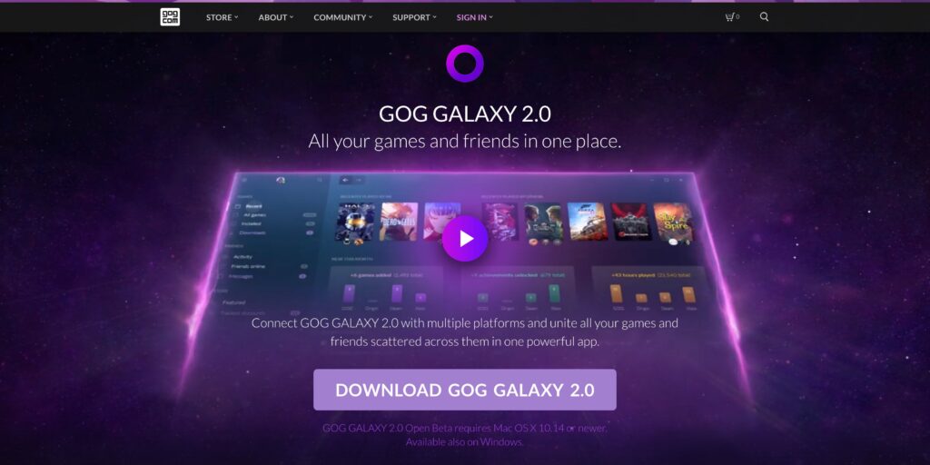 download game windows from gog galaxy