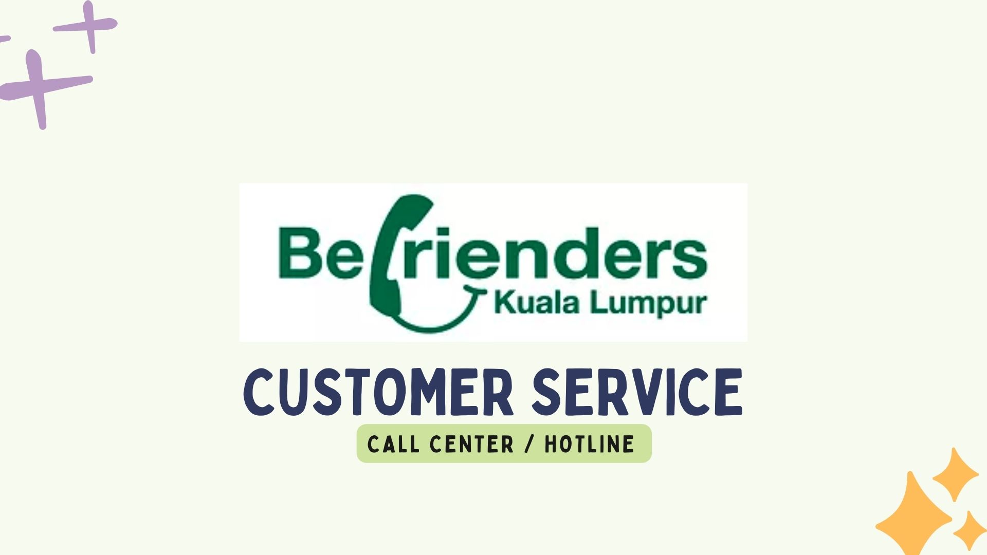 Befrienders Customer Service