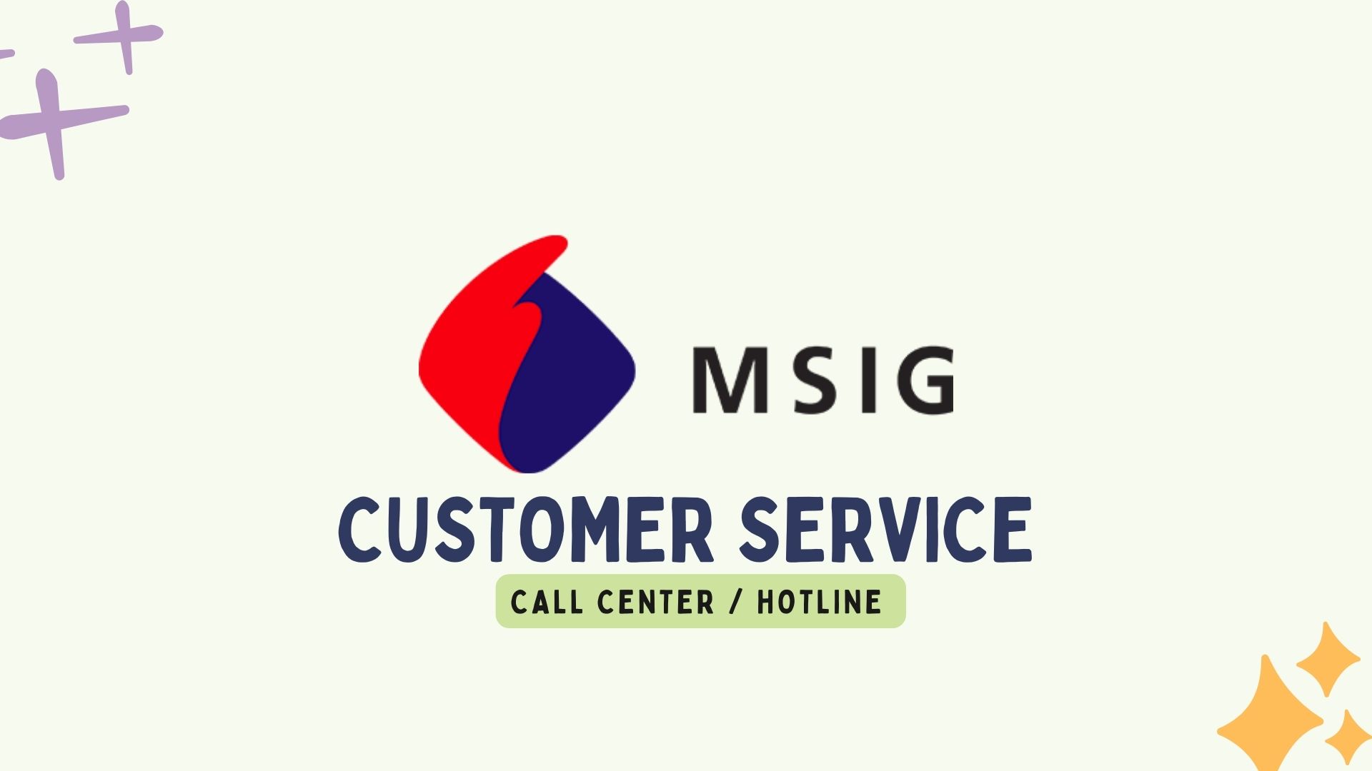 MSIG Customer Service