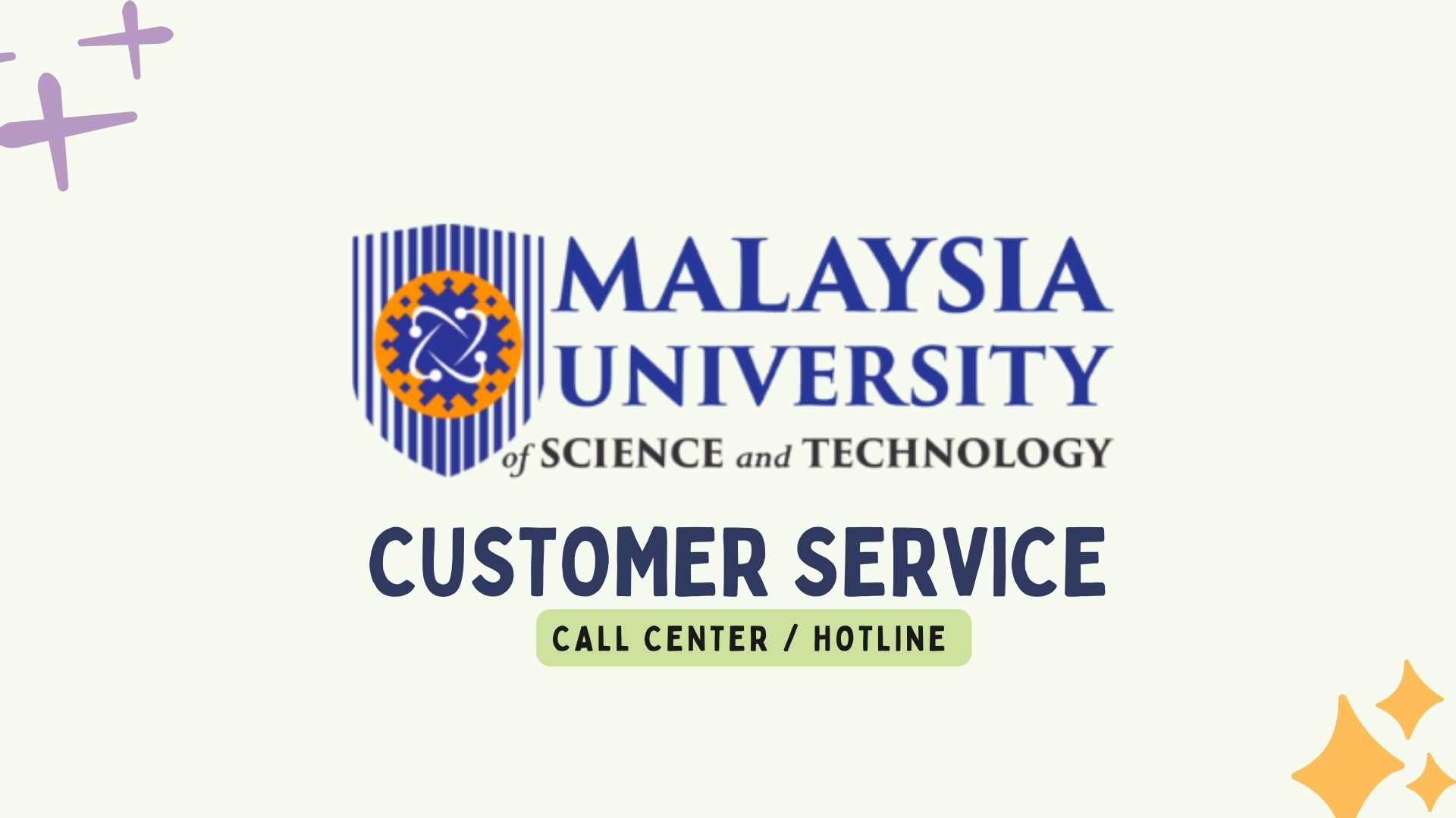 Malaysia University Of Science And Technology Contact
