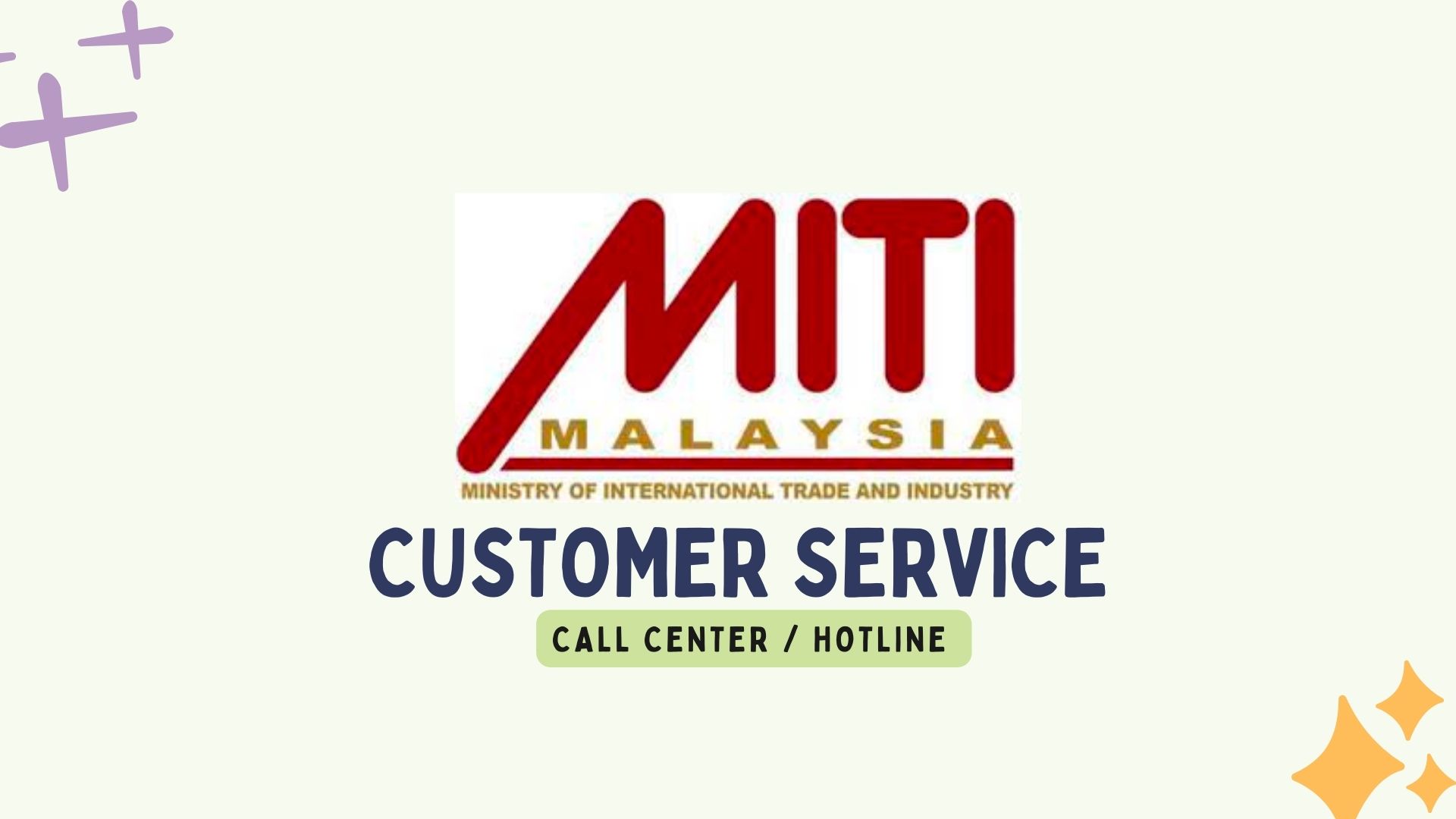 Ministry of International Trade and Industry MITI Customer Service
