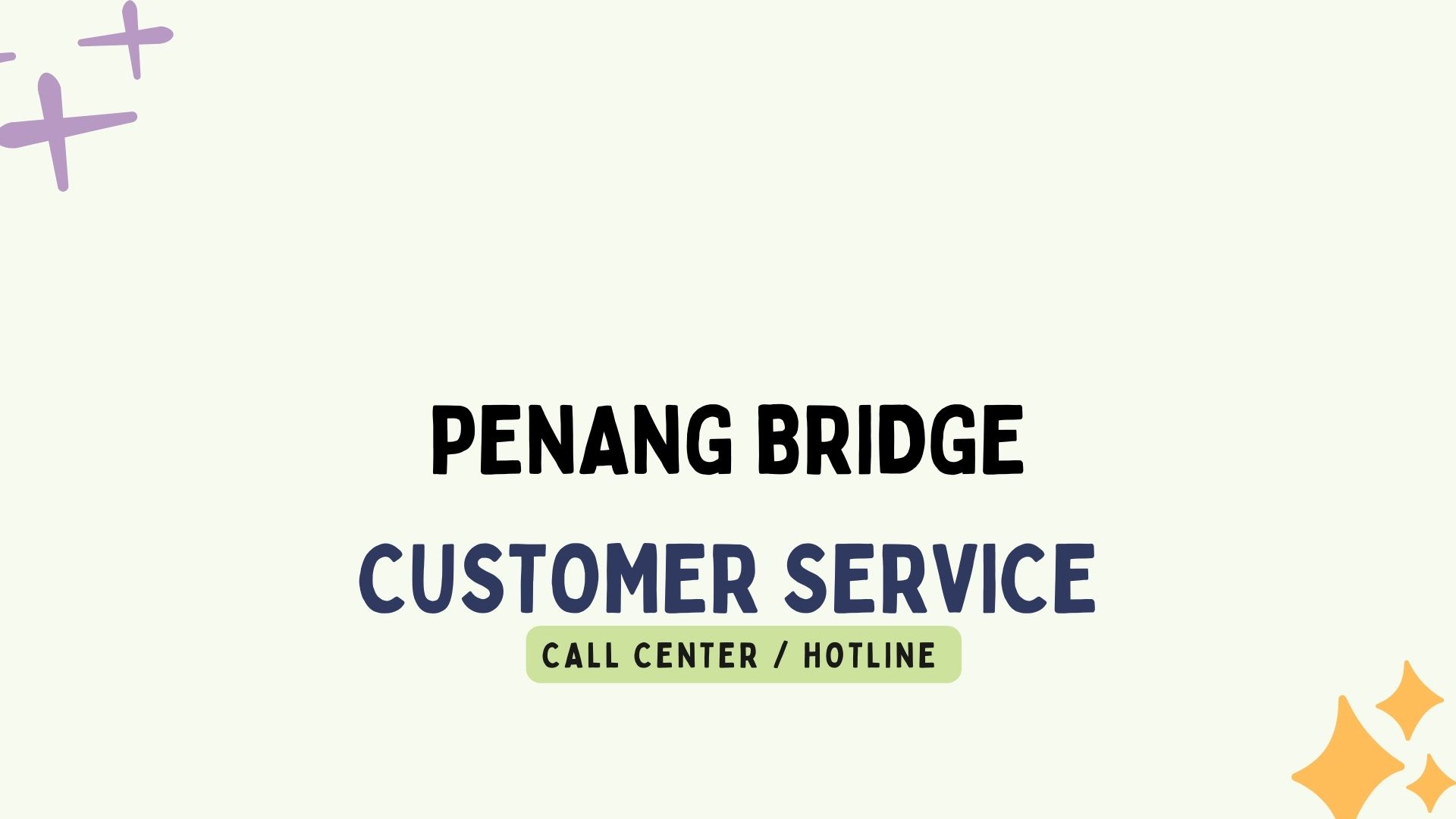 Penang Bridge Contact