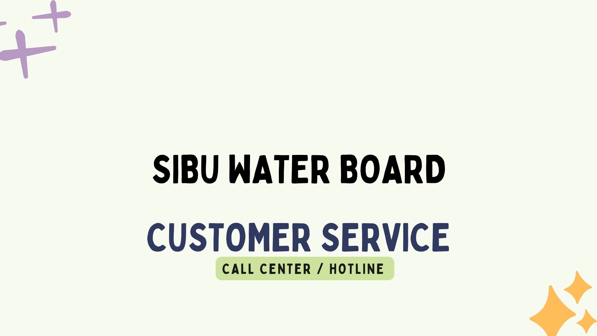 Sibu Water Board Customer Service