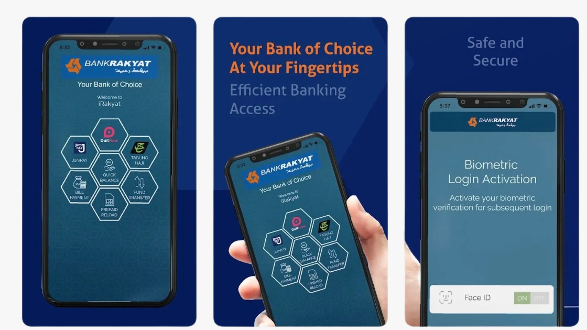 how to login to the i rakyat mobile banking