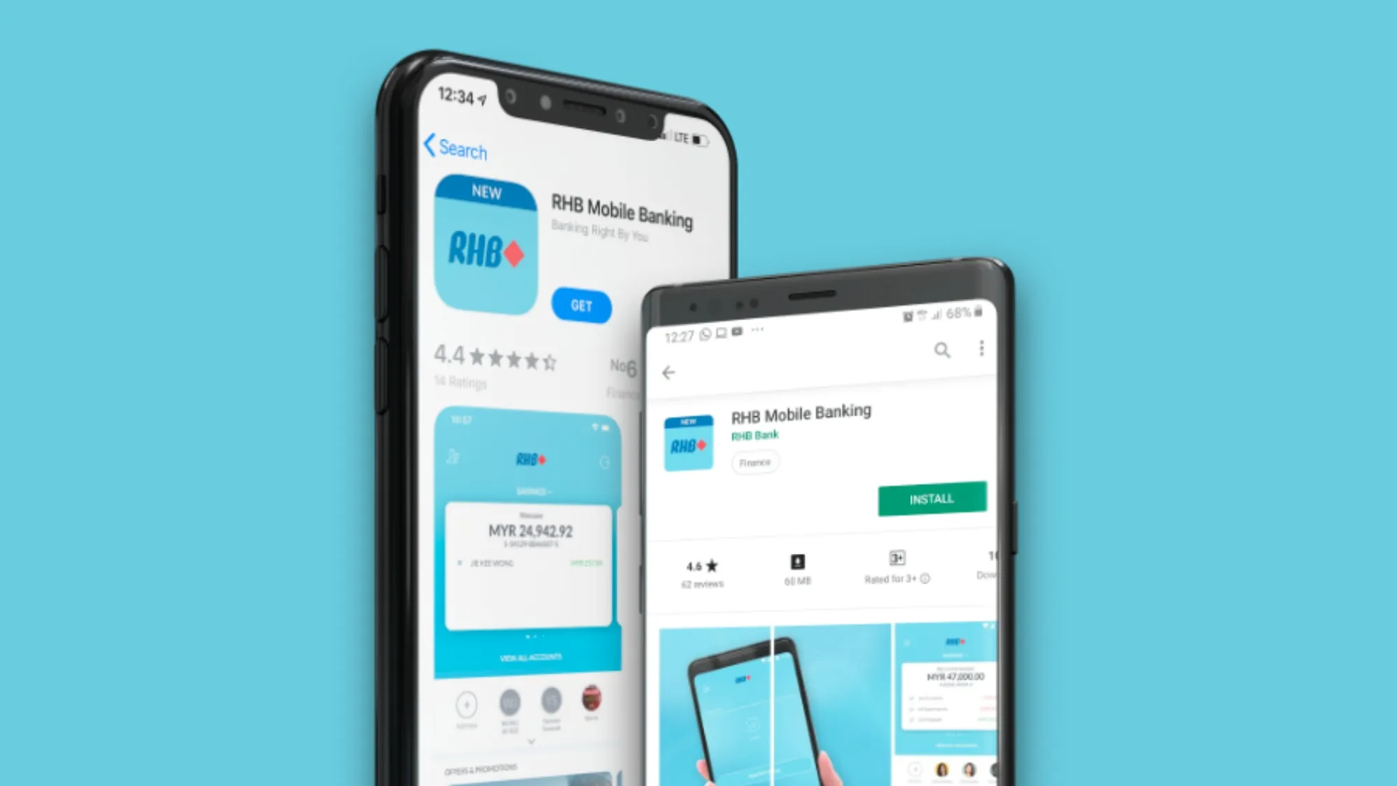 how to reset password rhb mobile banking app online