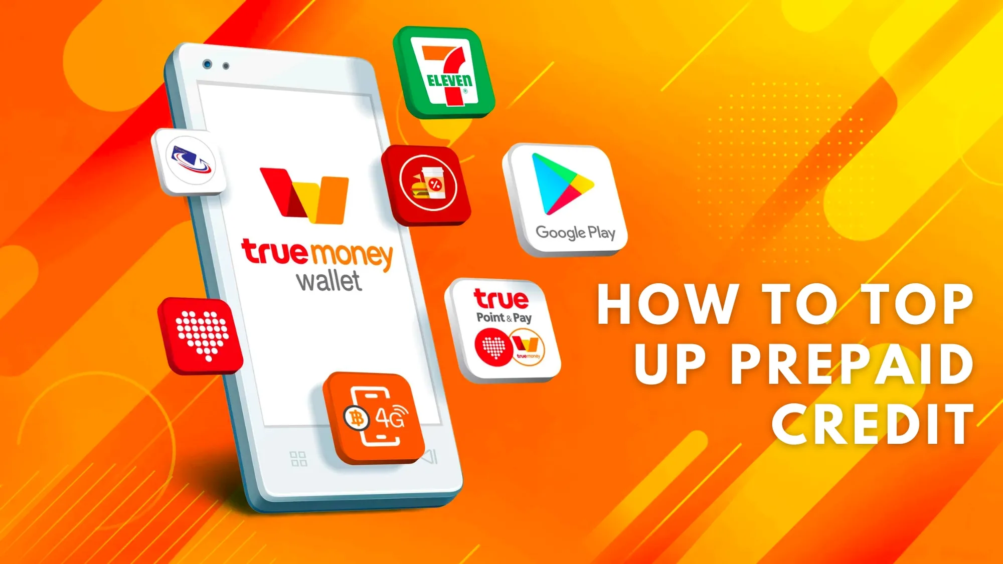 how to top up prepaid credit using the truemoney wallet app