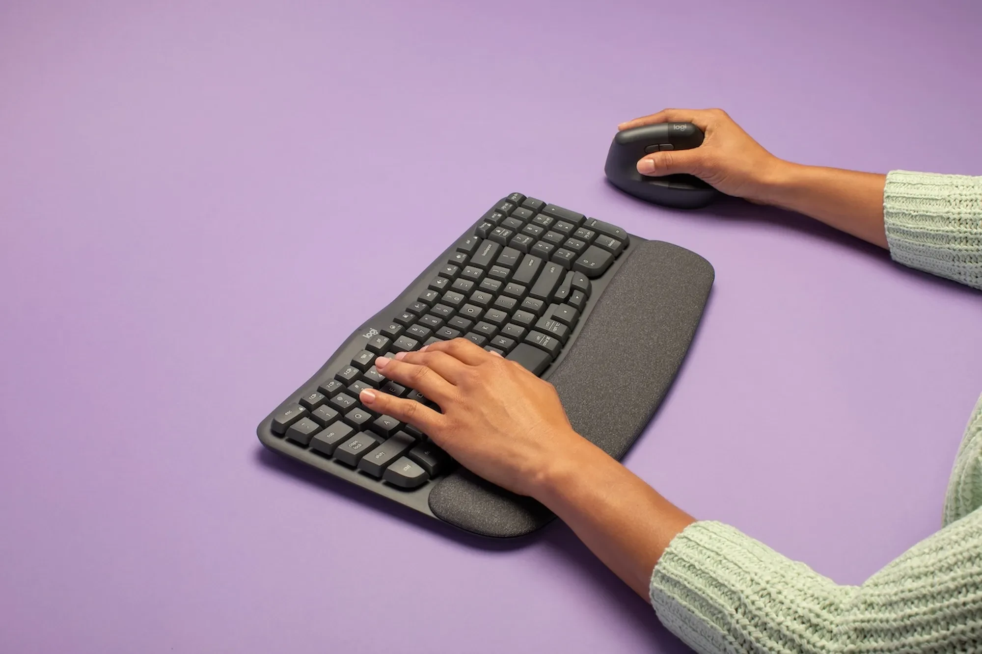 logitech wave keys black