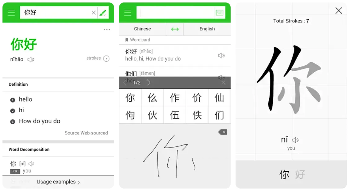 line dictionary chinese eng