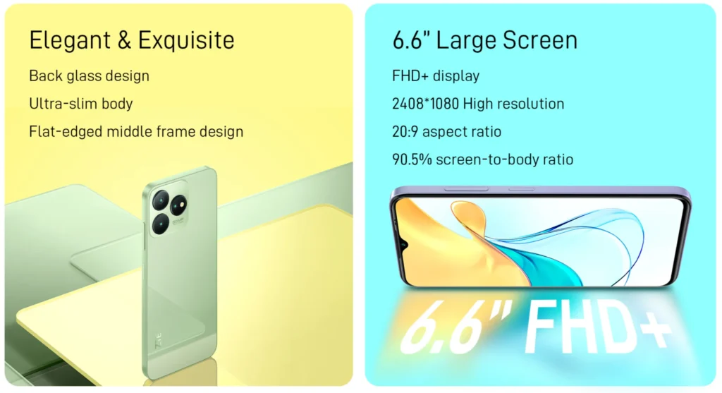 zte blade v50 design and screen